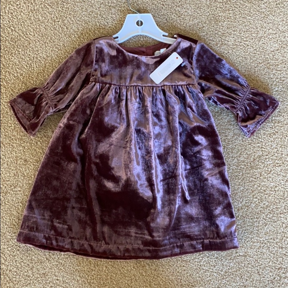 Crushed velvet dress